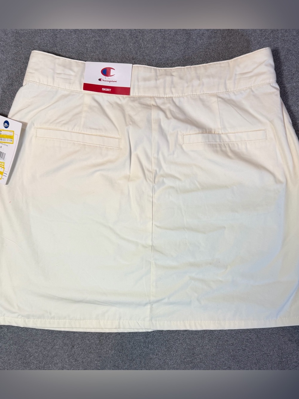 Champion Men's Cream Flat-Front Shorts - Picture 4 of 4